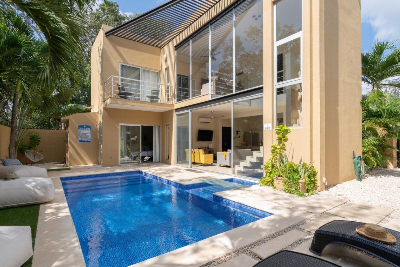 Tulum Private Modern Villa-Pool Beds-Ac-Internet-Parking-Grill Exterior foto