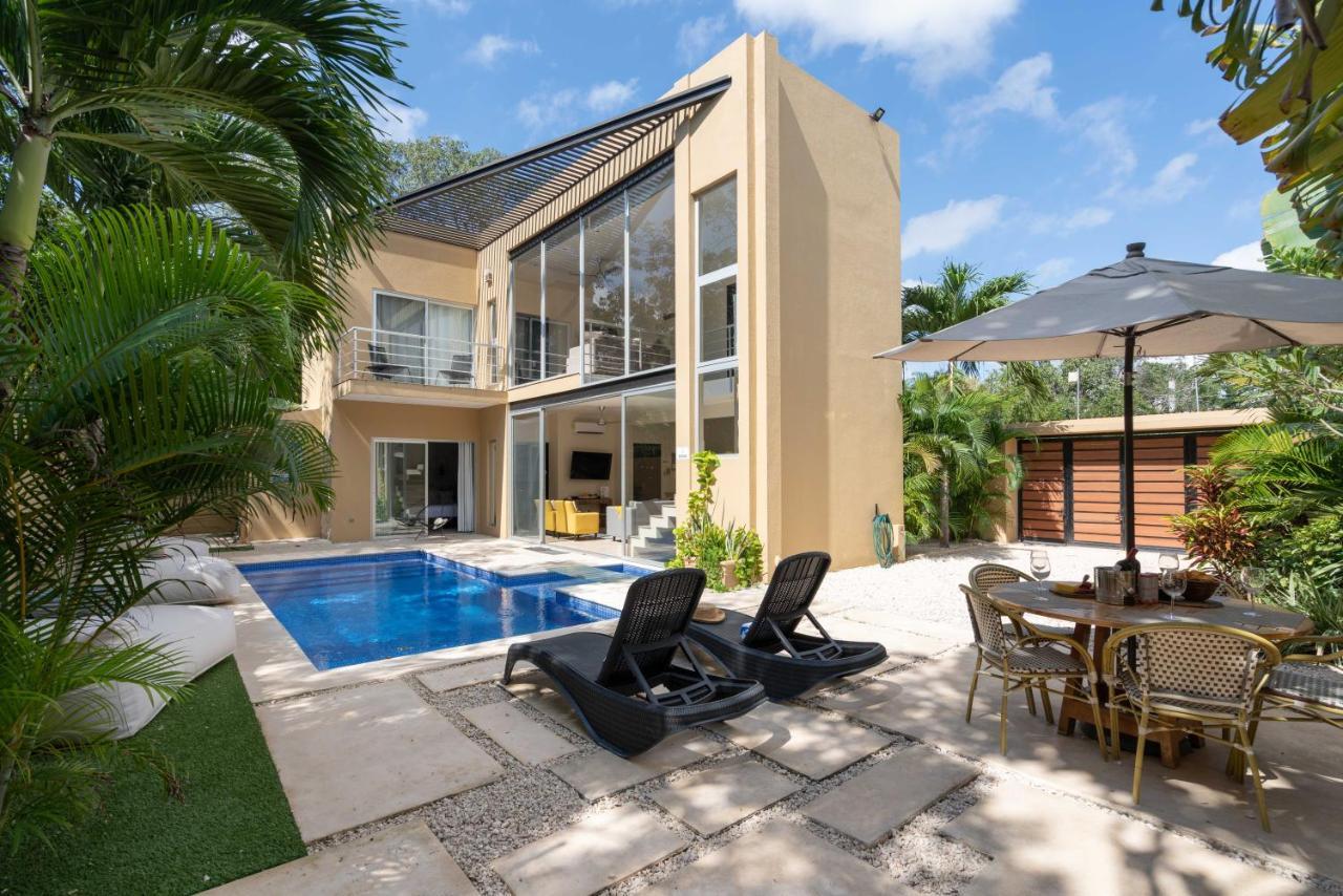 Tulum Private Modern Villa-Pool Beds-Ac-Internet-Parking-Grill Exterior foto