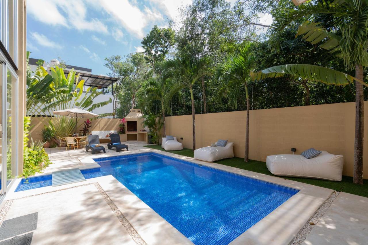 Tulum Private Modern Villa-Pool Beds-Ac-Internet-Parking-Grill Exterior foto